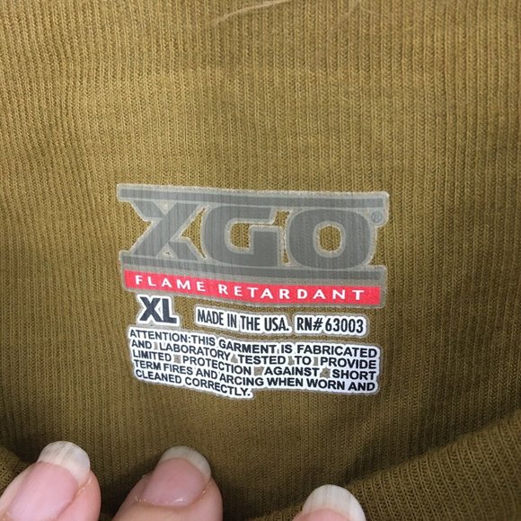 XGO Phase 1 Flame Retardant Lot of 2 Base Layer T-Shirts LS/SS Coyote Brown XL - Picture 5 of 9